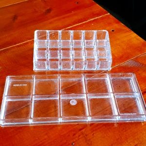 Acrylic makeup organizers
